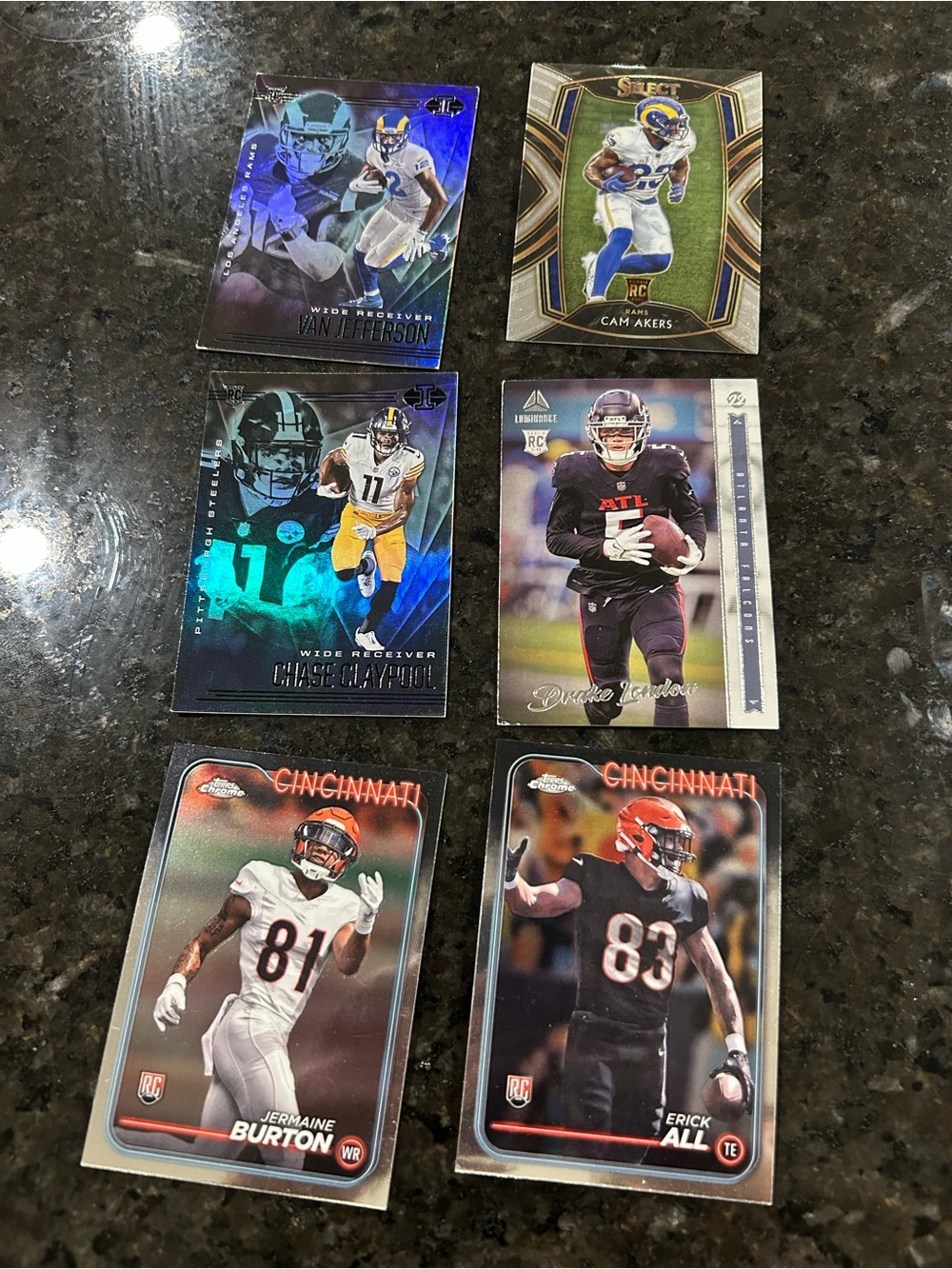 Assorted NFL Rookie Trading Cards - Multi-Color - Unbranded